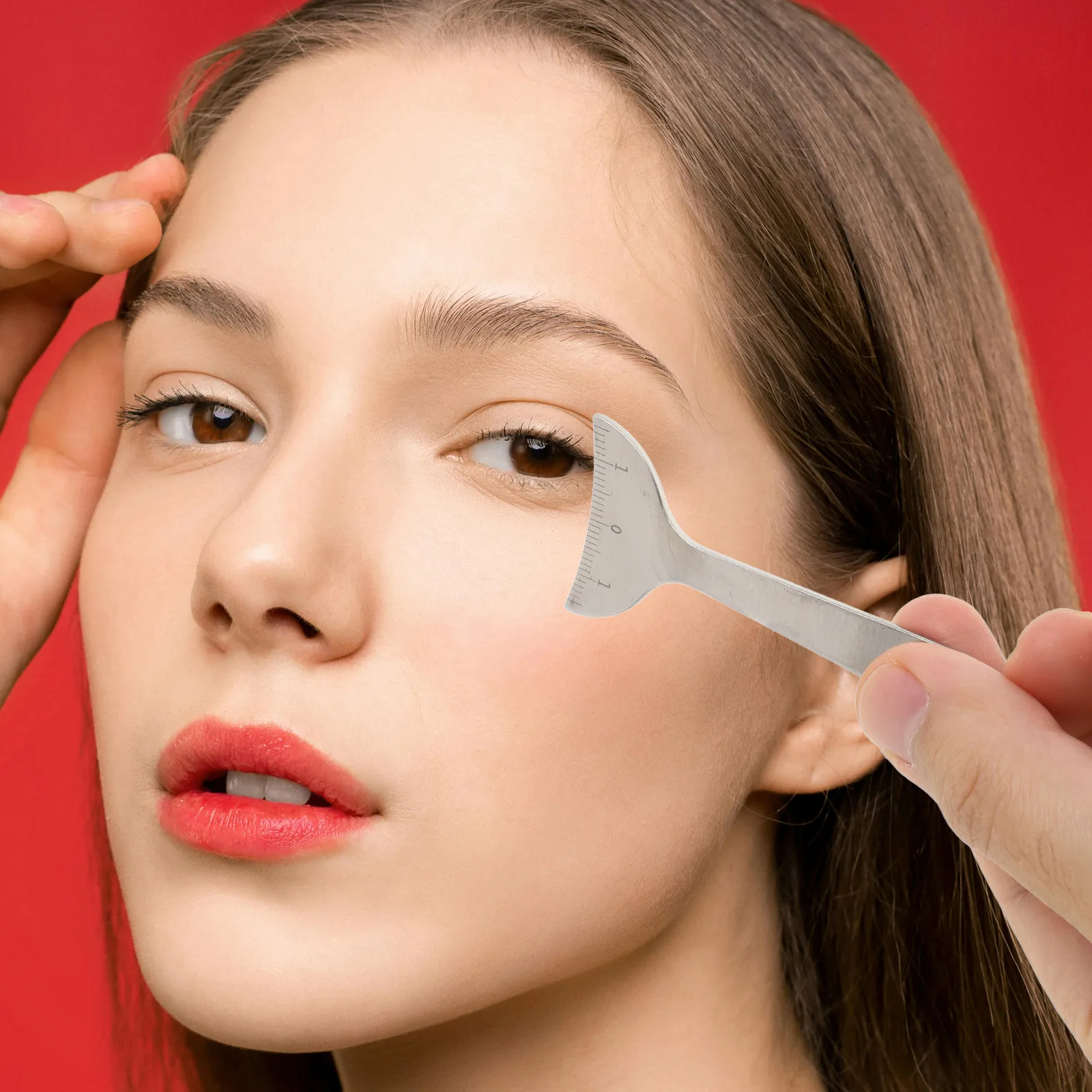 Lineal Eye Socket Messwerkzeug Edelstahl Messung Brow Mapping Lineal Pupillary Distance Meter Body