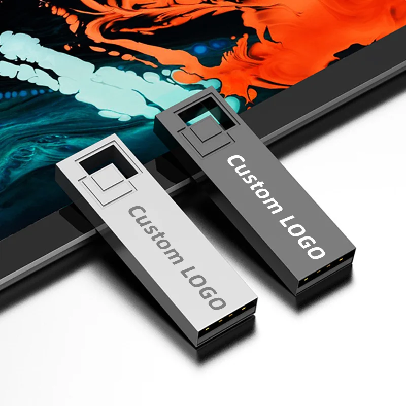 Mini chiavetta USB 2.0 in metallo colorato con incisione laser personalizzata gratuita 4 GB 8 GB 16 GB 32 GB 64 GB 128 GB Memory Stick