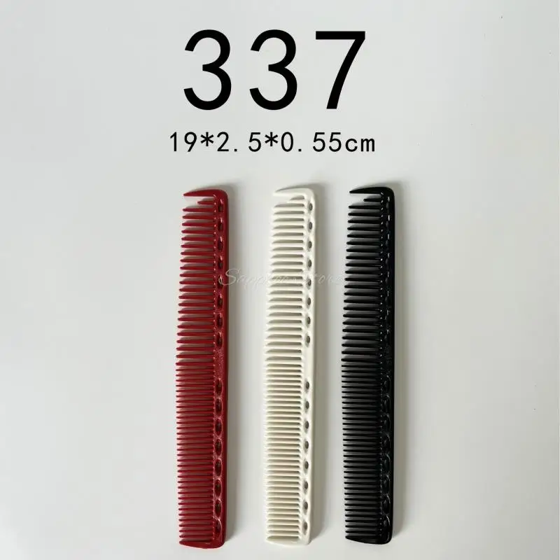 

337 Japanese 1pc Double Sided Haircut Comb Resin Sideburn Anti-static 19cm Men Women Hairdressing Comb For Salon 4 Color 332