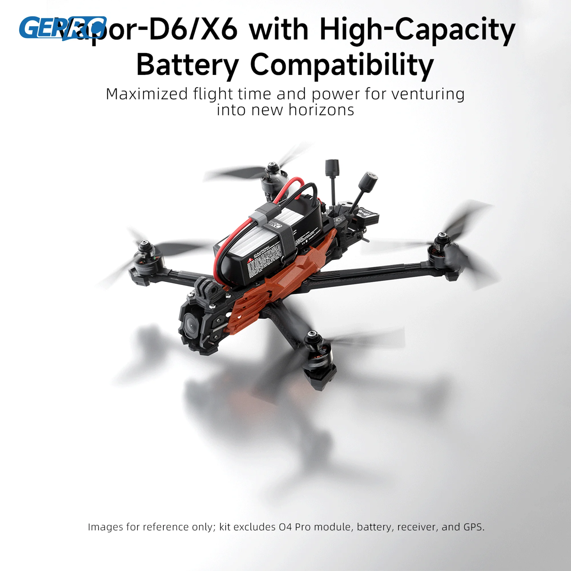 GEPRC Vapor O4 Pro WTFPV Kit Drone 6 Inch Kompatybilność O4 Air Unit VTX Racing 2207E 2407E Motor RC Quadcopter Freestyle Drone