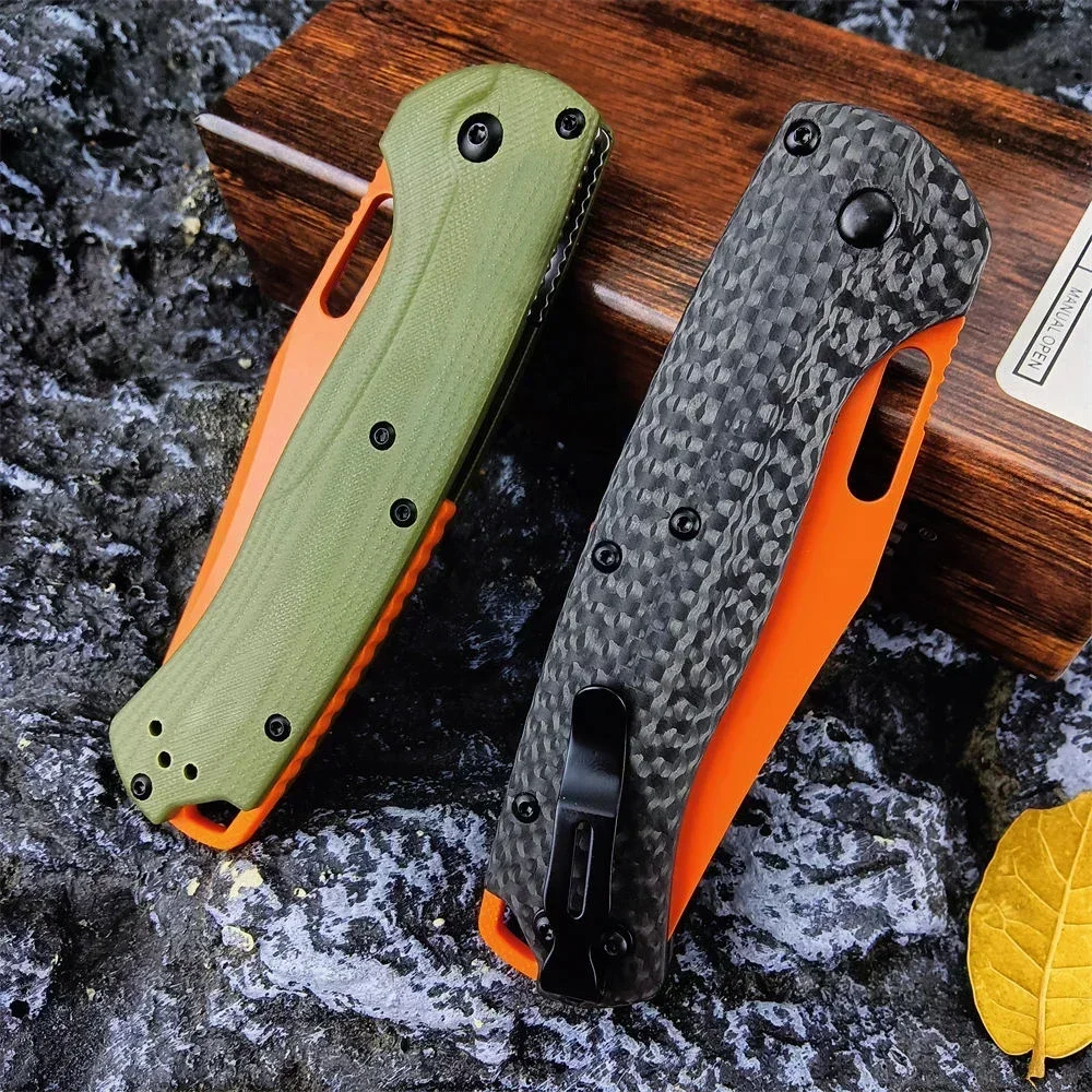 BM 15535 Pocket Folding Knife Carbon Fiber/G10/Nylon Handle Outdoor Hunting Survival Sharp Defense EDC Tool Knife