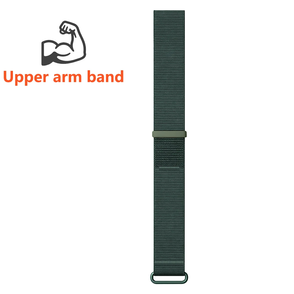 Nylon-Klettverschluss-Oberarmband für Garmin CIRQA Armband, Ersatz-Gurtband, gewebtes Zubehör – Detail 7