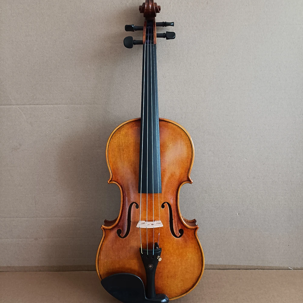 strong tone！ Guarneri 1743 Handmade Violin 4/4 Italian retro Oil Varnish Vinlino set professional musical instrument