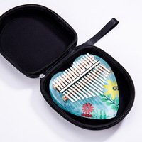 Acrylic Kalimba 17 Key Thumb Piano Cute Calimba Keyboard Musical Instrument Christmas Gift Mbira For Kids Girlfriend Beginner