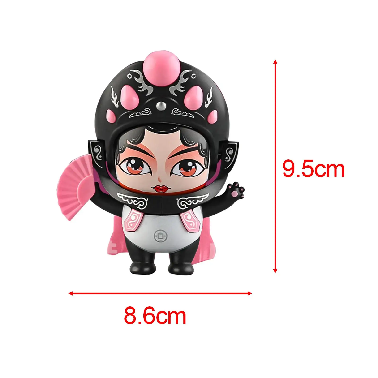 Sichuan Opera Face Changing Doll, Miniature Figurine Toy, Chinese Opera Figure Tabletop Ornament for Shelf Birthday Gift