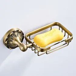 Brass Soap Dish Wall-Mounted Drain Blue Bathroom Bathroom Soap Rack Hardware Pendant Light Luxury Household