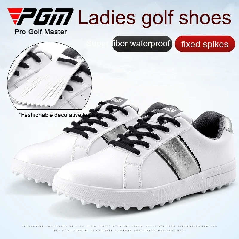 Pgm Golfschoenen Dames Waterdichte Schoenen Microfiber Casual Sneakers Antislip Sneakers