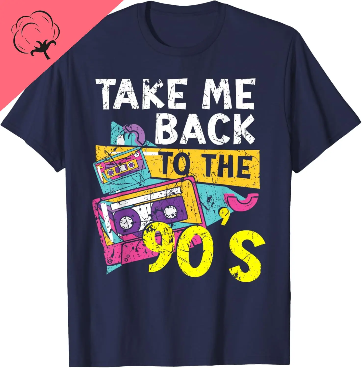Take Me Back To The 90's 1990 Vintage Nineties Party 1990s T-Shirt Couple Kawayi Unisex Summer Streetwear Tops Ropa Hombre