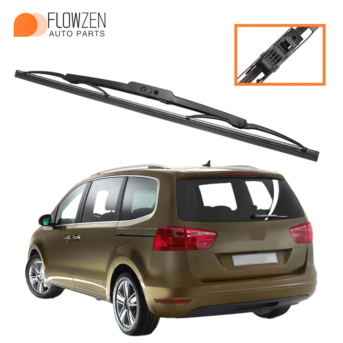 1 Stück Heckscheibenwischer Passend für Seat Alhambra 1996-2010 Autoteile Heckscheibenwischerblätter Scheibenwischer-Zubehör 1996-2010