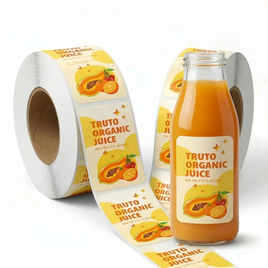

Custom Beverage Bottle Stickers/Labels White Or Clear Bottle Stickers Custom Label Bottles Juice Bottle Stickers