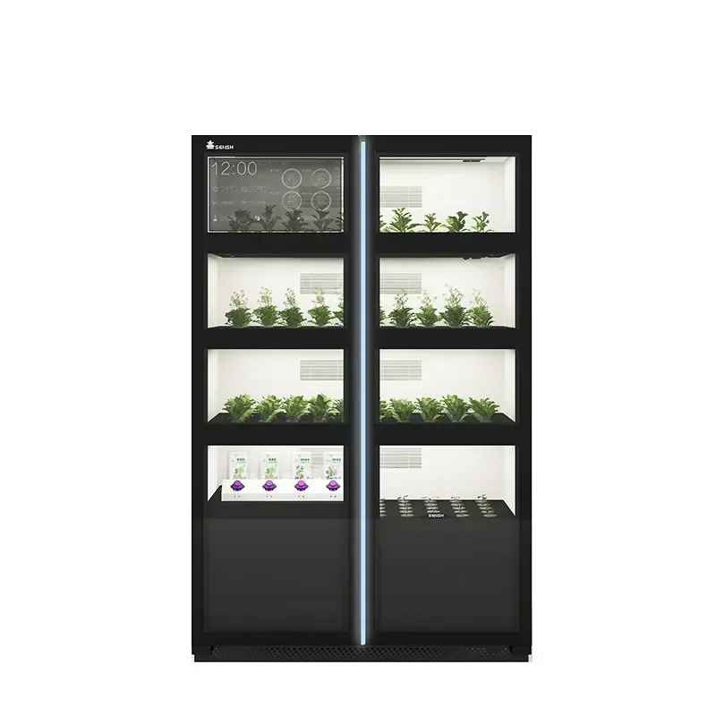 High-End Double Door Fully Intelligent Planting Cabinet for Scientific Research Hydroponic Vegetable Growing System