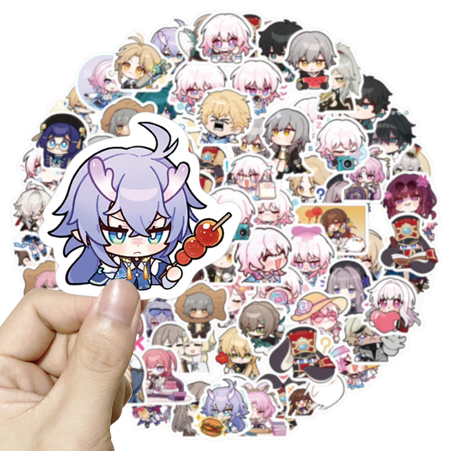 10/80pcs Game Anime Stickers Honkai Star Rail Scrapbook Graffiti Luggage Laptop Skateboard Suitcase Cartoon Stickers Kid Decal