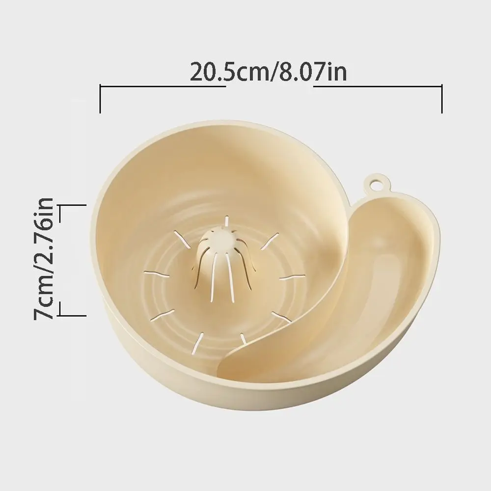 Snail Shape Fruit Drainer Basket Automatic Rotation Clean Creative Vegetable Washing Basin Multi-functional Food-Grade