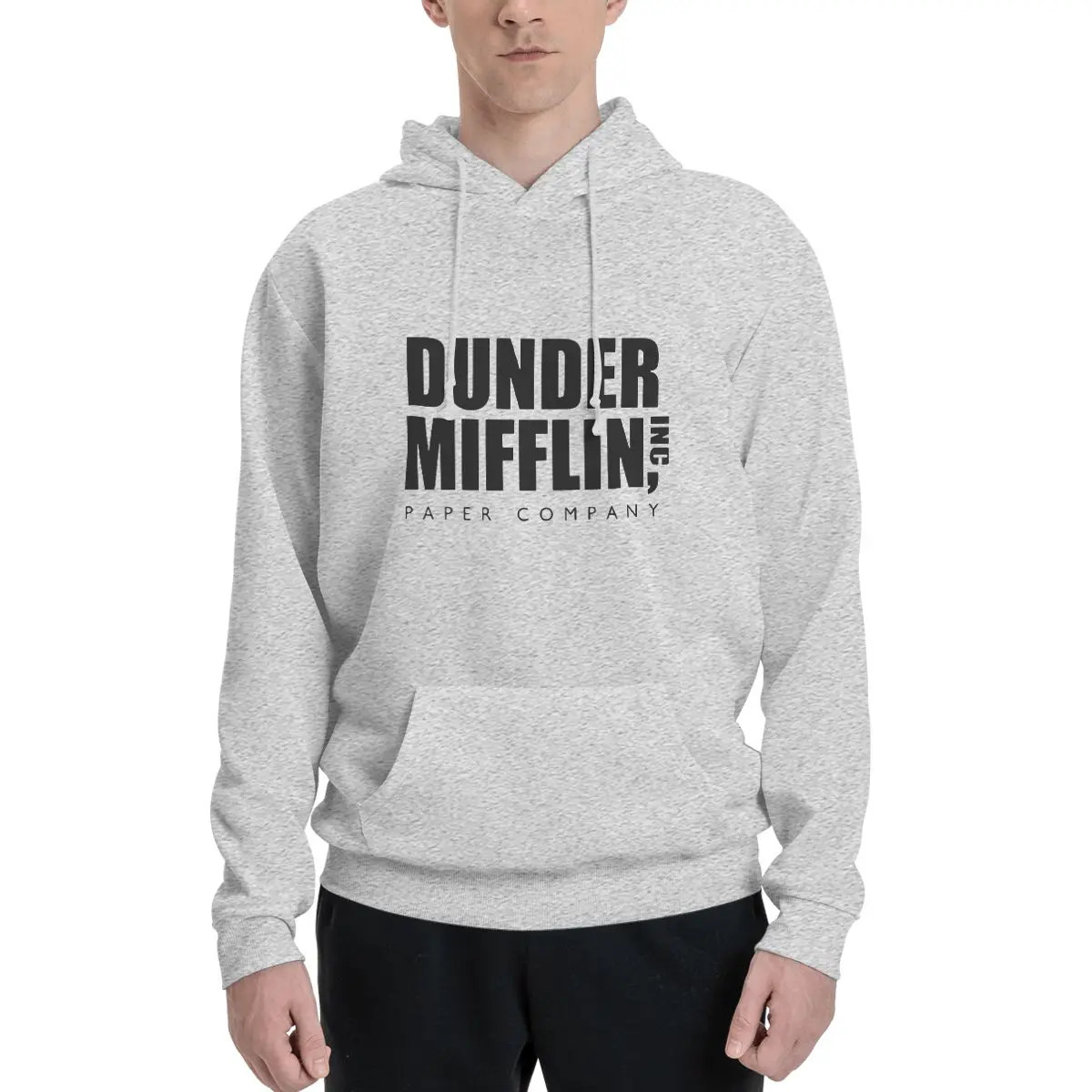 Dunder Mufflins Casual Hoodies Men office Aesthetic Hoodie Autumn Streetwear Basic Sweatshirts Oversized Tops