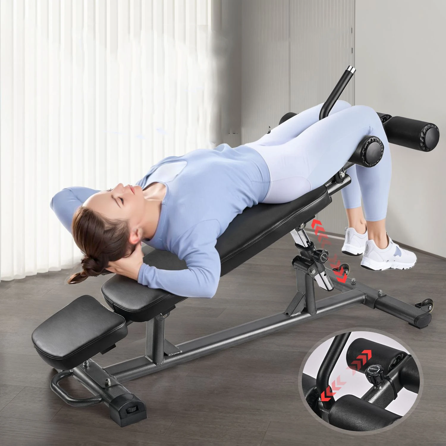 Sit-Up Auxiliary Equipment Board Multifunctional Press Adjustable Lower Back Bench