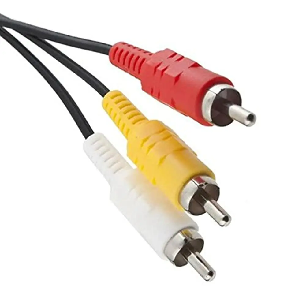 PS2 PS3 AV to RCA Composite Cable 6FT for Sony Playstation 2 3 TV Monitor Viewing Cord RGEEK Replacement Kit Set Case