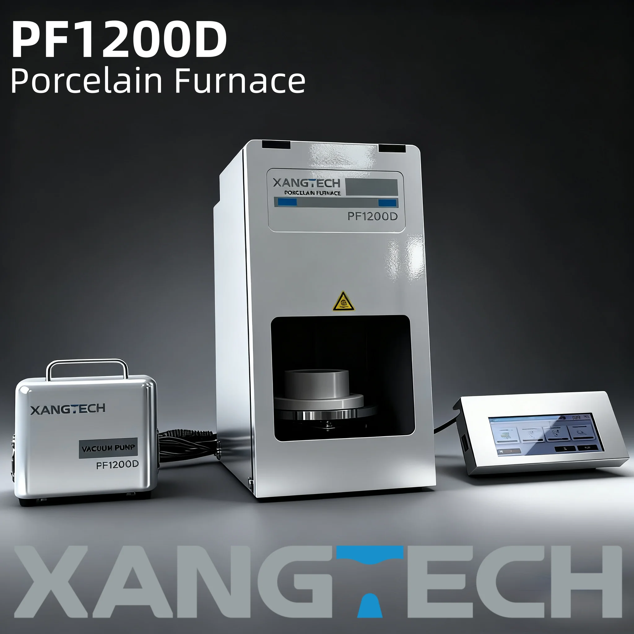 XANGTECH PF1200D Porcelain Furnace for Glass Ceramic Crystallization Dental Lab Dental Machine Dental Materials CAD CAM