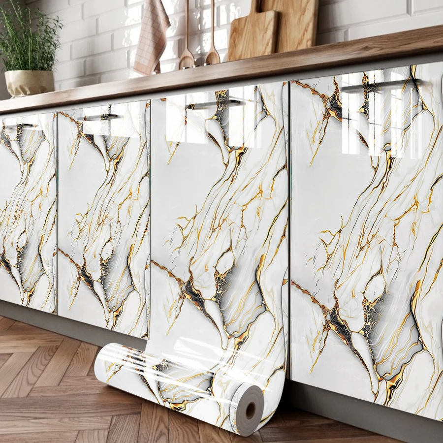 Luxury Lifestyle Wallpaper - Modern Luxury Marble Oil Proof Wallpaper