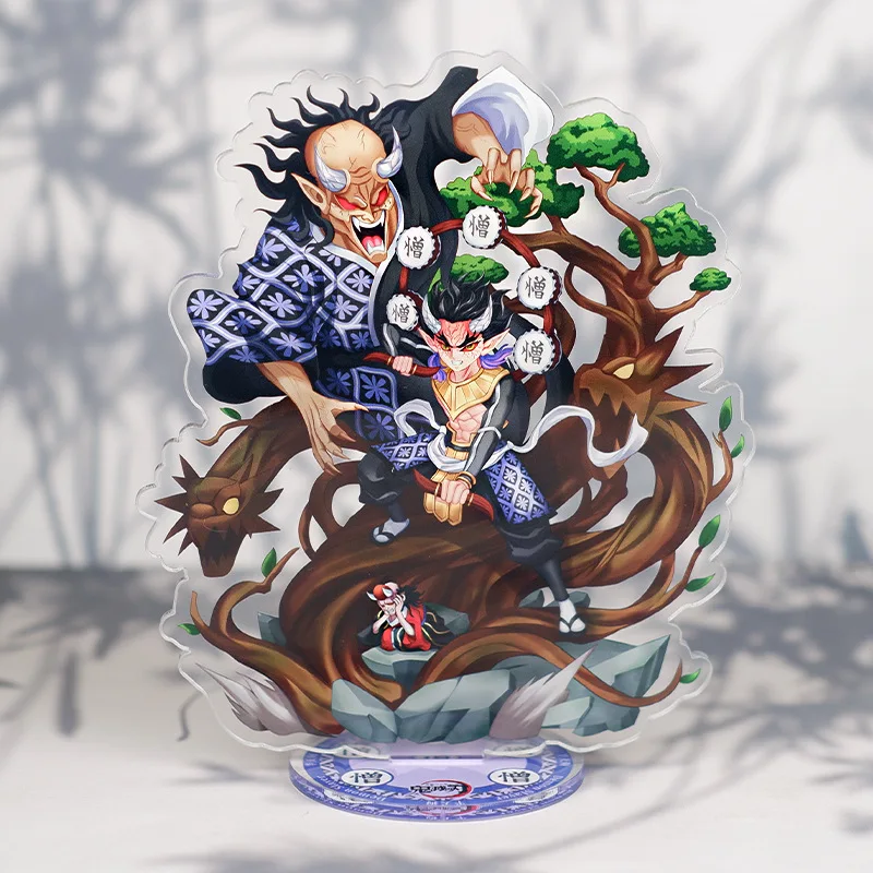 Anime Kibutsuji Muzan Rengoku Kyoujurou Giyuutarou Uzui Tengen Hantengu Kamado Tanjirou Cos Props Acrylic Stand Figure Desk Doll