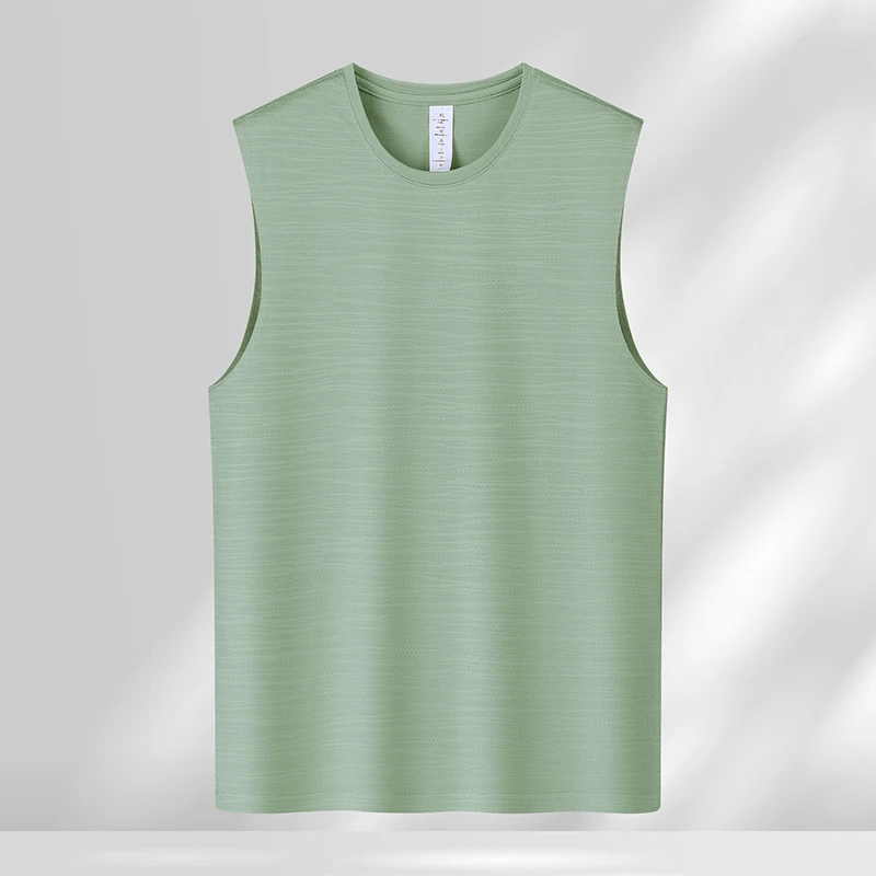Fashion O-Neck Solid Color All-match Sleeveless Tee Shirt Men's Clothing 2024 Summer New Casual Pullovers Loose Korean Tank Tops
