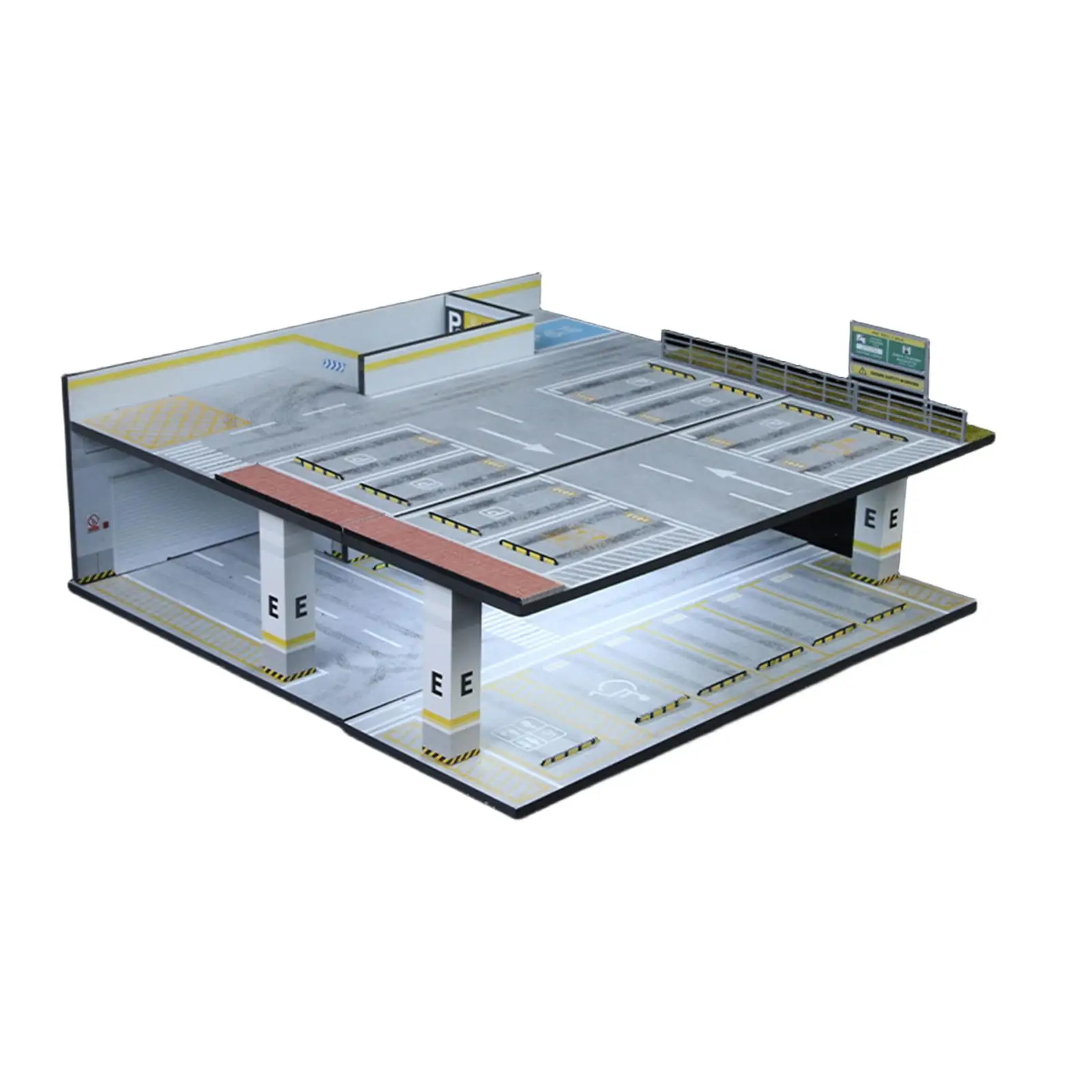 diecast-car-display-case-1-64-scale-two-tiered-underground-garage-diorama-plastic-model-for-collector-gift-and-storage
