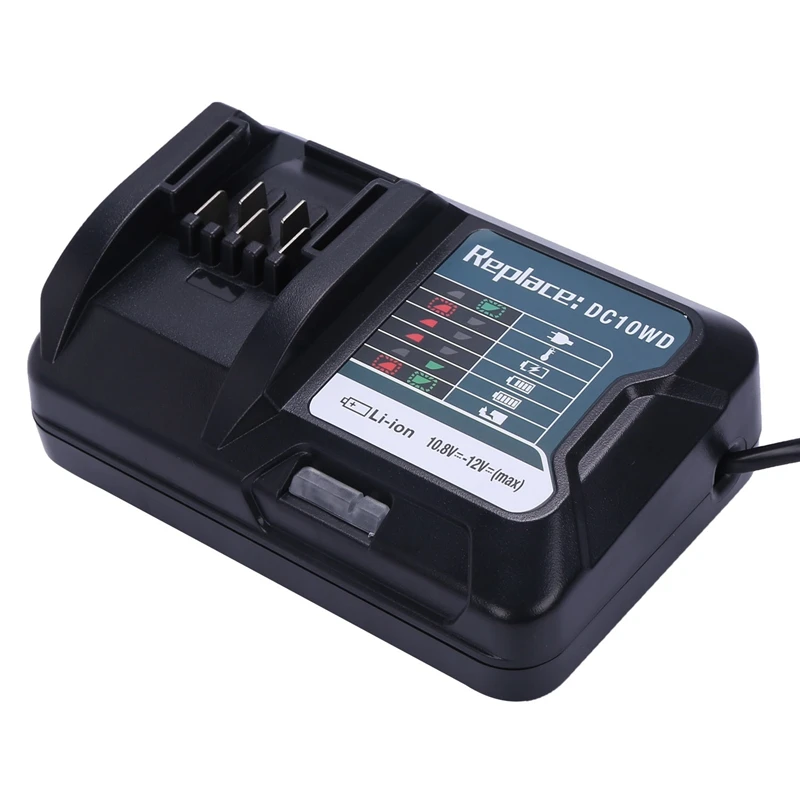 Fast Lithium Battery Charger For Makita 10.8V 12V Dc10wd / Dc10sb / Dc10wc / Bl1015 / Bl1016 / Bl1021b / Bl1041b Led Charger Eu