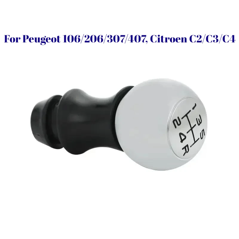 

5-Speed Alloy Gear Shift Knob for Peugeot 106/206/307/407, Citroen C2/C3/C4 Car Interior Accessories