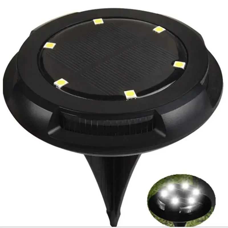 12LED Solar Underground Light Circular Outdoor Garden Solar Underground Light Deck Light Buried Solar Light Garden Decoration