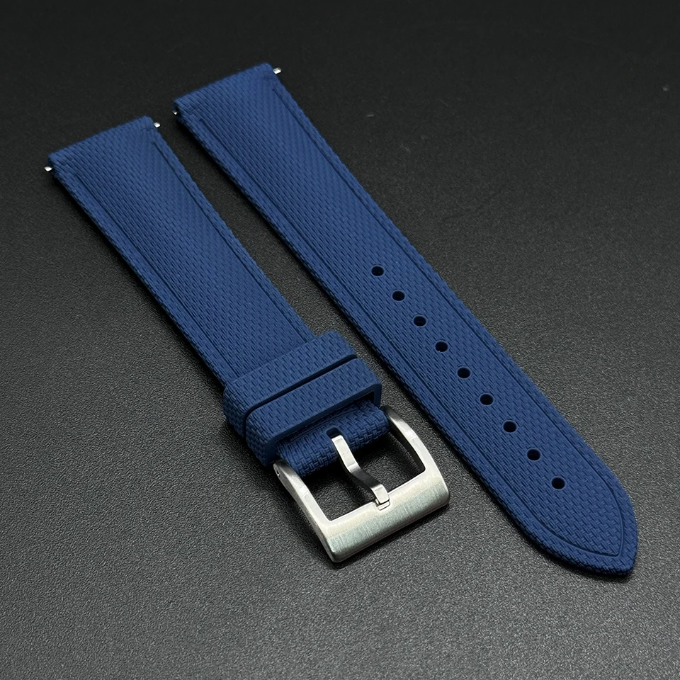 Uhrenarmband 18mm 19mm 20mm 21mm 22mm 23mm 24mm FKM Gummi-Uhrenarmband für Omega Rolex Seiko – Detail 8