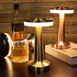 Retro Bar Table Lamp Led Rechargeable Desk Light Room Decor Lampe Camping Luces Bedroom Coffee Decoration Chambre Night Lights