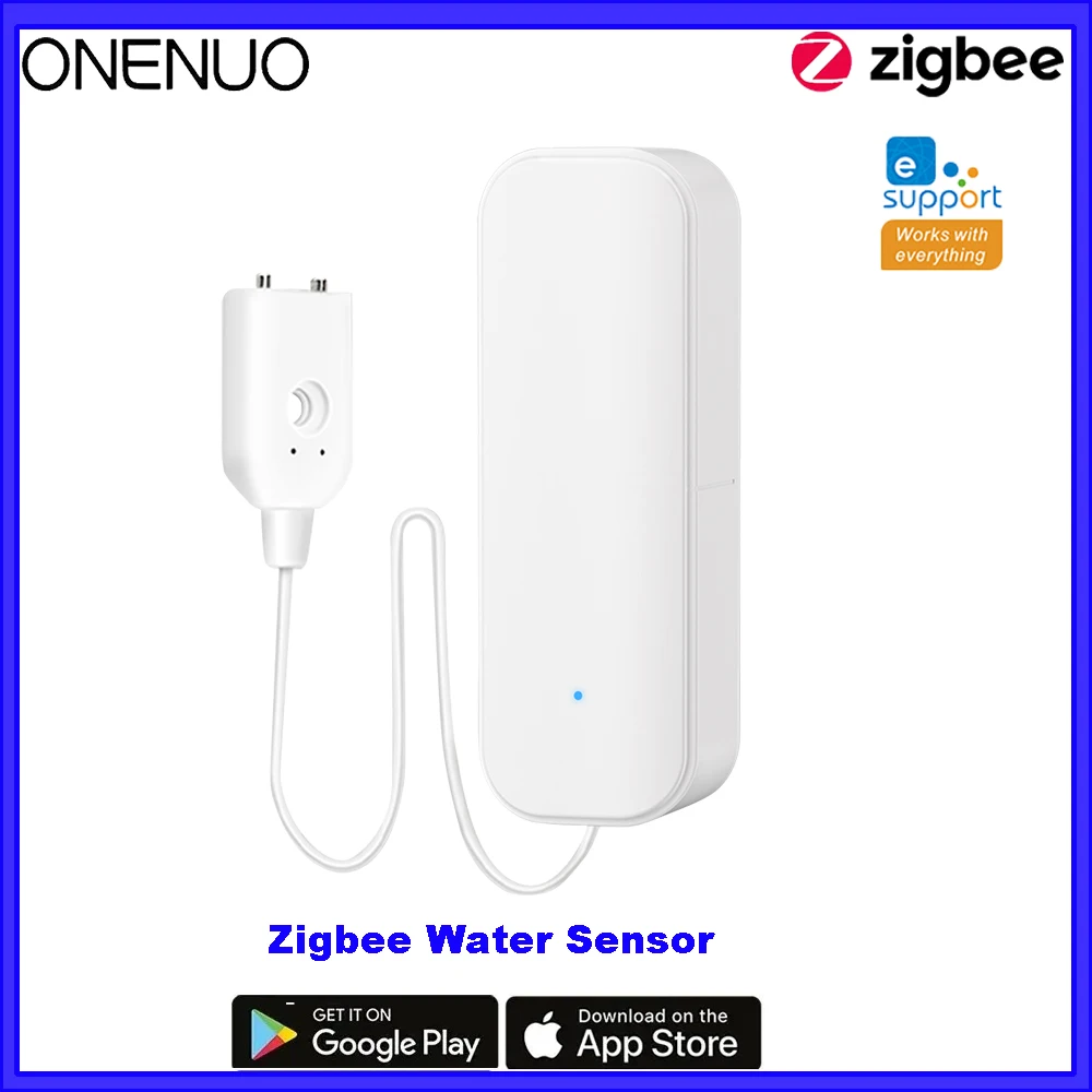 

Zigbee 3,0 датчик воды, сигнализация, детектор утечки воды, оповещение о наводнении, охранная сигнализация о переполнении, работает с приложением Ewelink, нужен шлюз