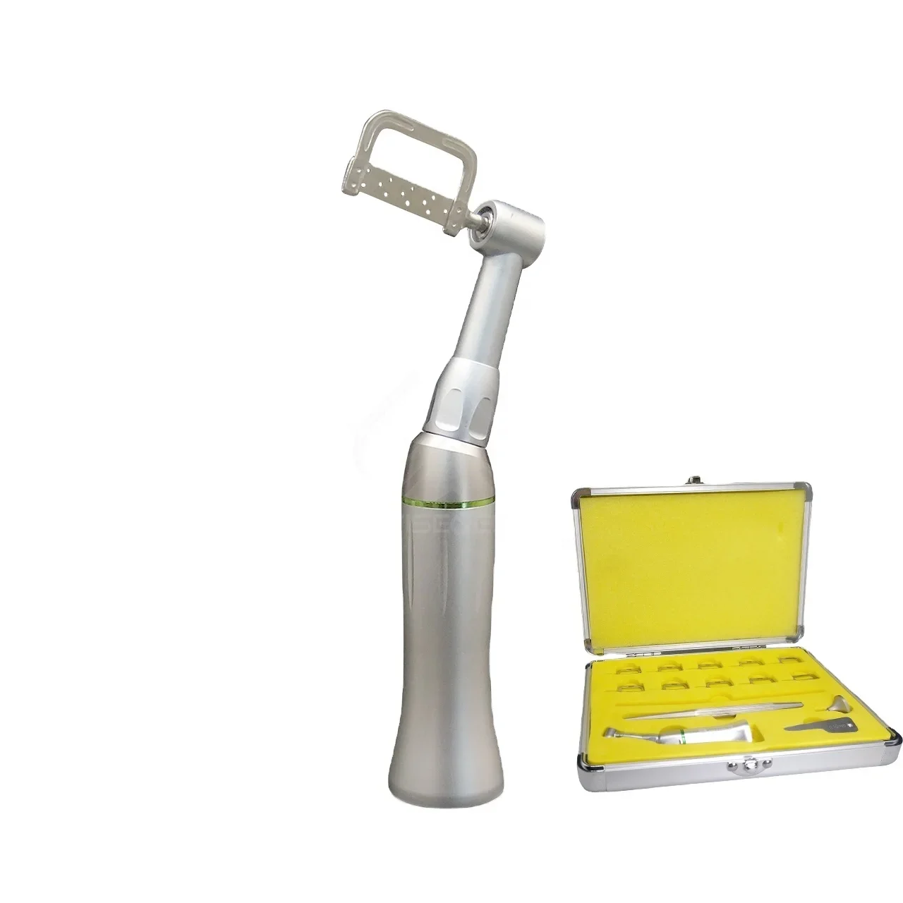

Foshan Factory Good Quality Reciprocating 4 1 Contra Angle Dent al Handpiece With Manual handle