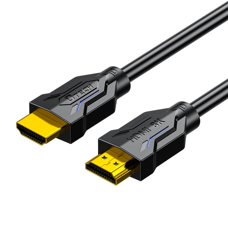 3 قطعة DTECH 2 متر طول 8K 48Gbps Hdmi ذكر إلى Hdmi ذكر 2.1 فولت HDMI كابل فيديو للتلفزيون PS4/5