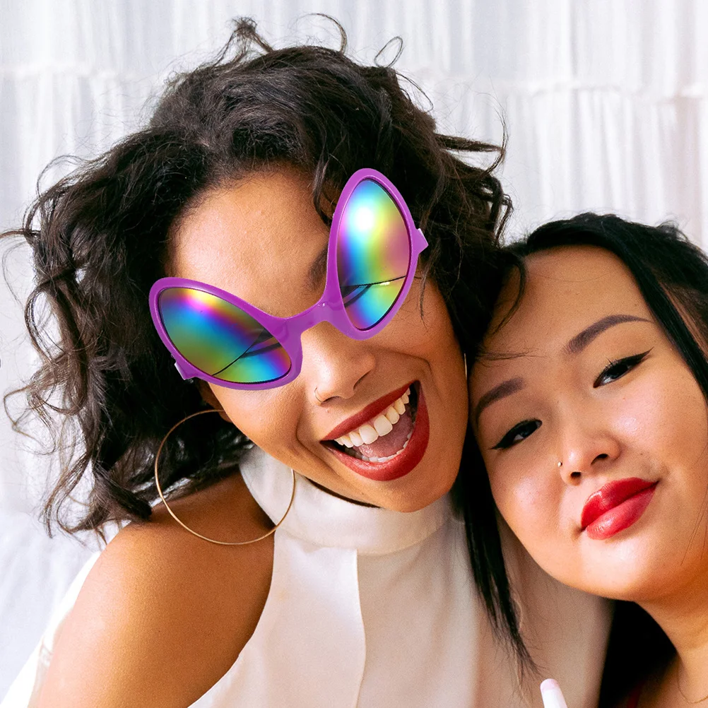 2 pçs óculos engraçados óculos novidade acessórios de fantasia adereços festa halloween cosplay óculos de sol para adultos