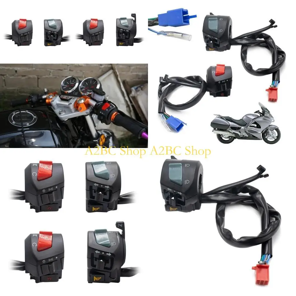 

A2BC 7/8 "22 -мм 22 -мм мотоцикл руля управляющего руля Сигнал выключателя выключателя выключателя стартера