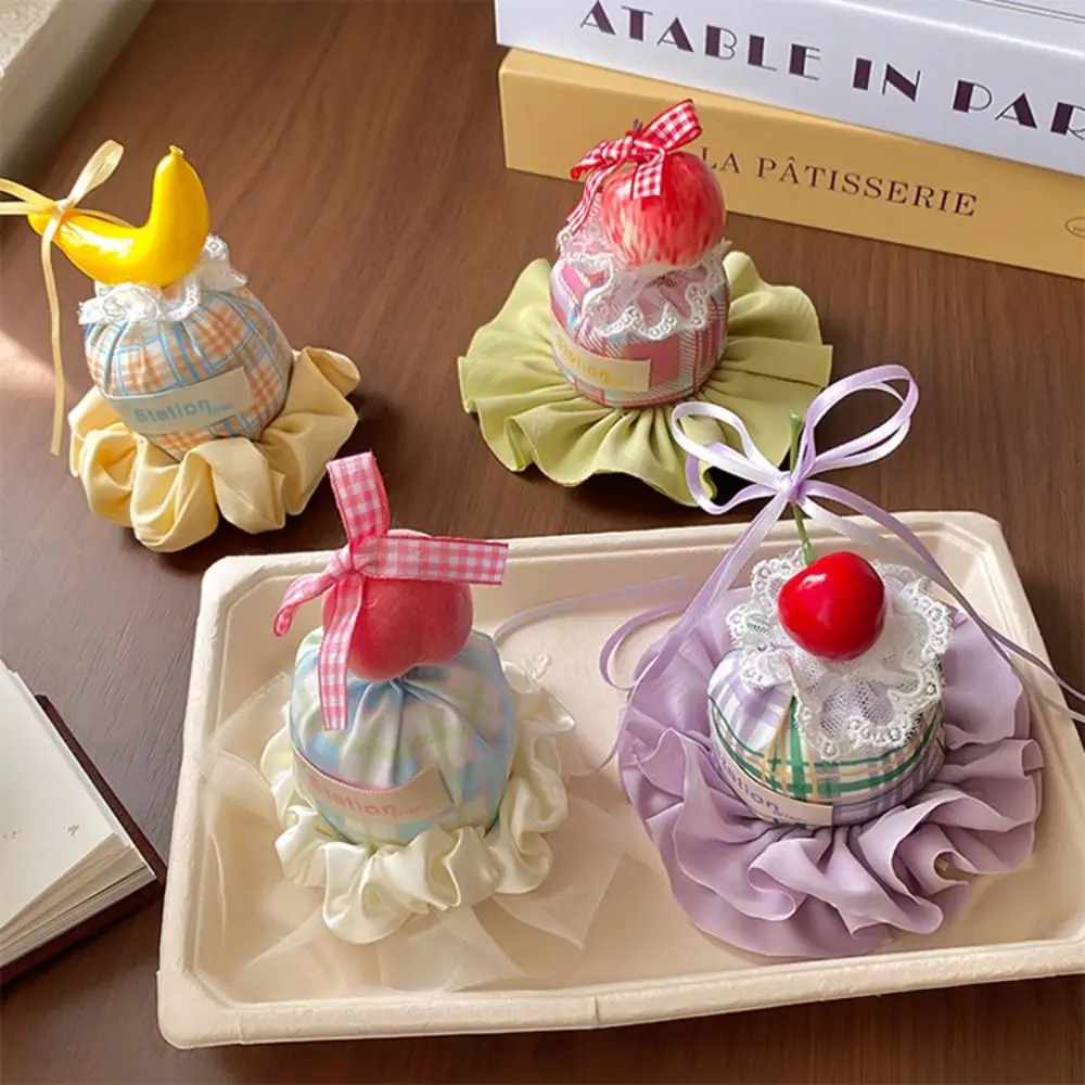 Stylish Lace Design Fruit Cake Hair Clip Versatile Cake Shape Lace Lolita Headdress Cute Sweet Hair Ornament Gifts Cosplay
