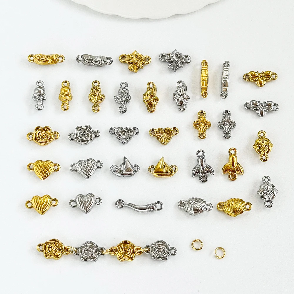 

Cordial Design 100Pcs Hand Made/Stainless Steel Connectors For Chain/Heart Shape/Jewelry Accessories/DIY Bracelet Chain #195395