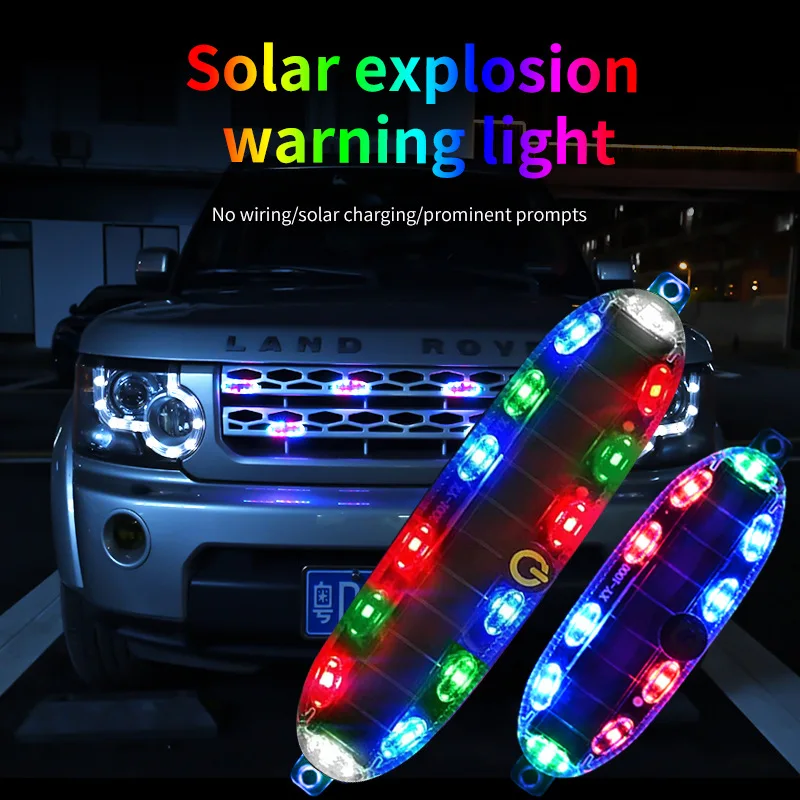 Flashing Warning Light Motorcycle Wiring-Free Electric Vehicle LED Rear Tail Light Width Indicator Nighttime Car Rear-End Collis