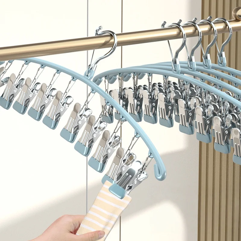

Sock clip 10 clip sock rack multifunctional clothes drying rack with multiple clips for windproof clothes drying artifact