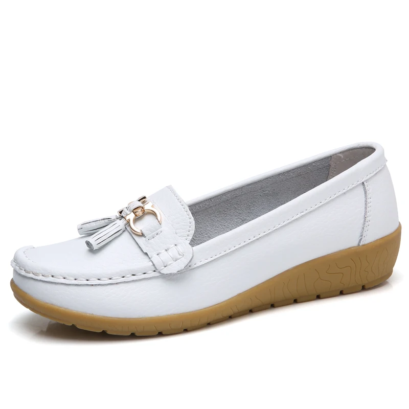 

2025 Women Loafers Soft Sole Comfortable Leggings Mom's Shoes Casual Shoes Lightweight Non-Slip Soft Flat Shoes Size 35-44