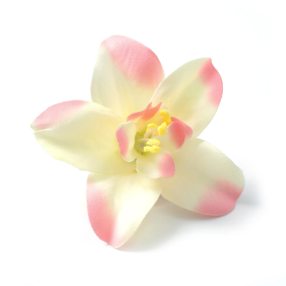 10/20 Stück künstliche Orchideenköpfe, künstliche Blumen, die für Frauen und Mädchen als Haarnadel, DIY, Braut, Hochzeit, Dekoration, Kranz, Zubehör verwendet werden können – Detail 9