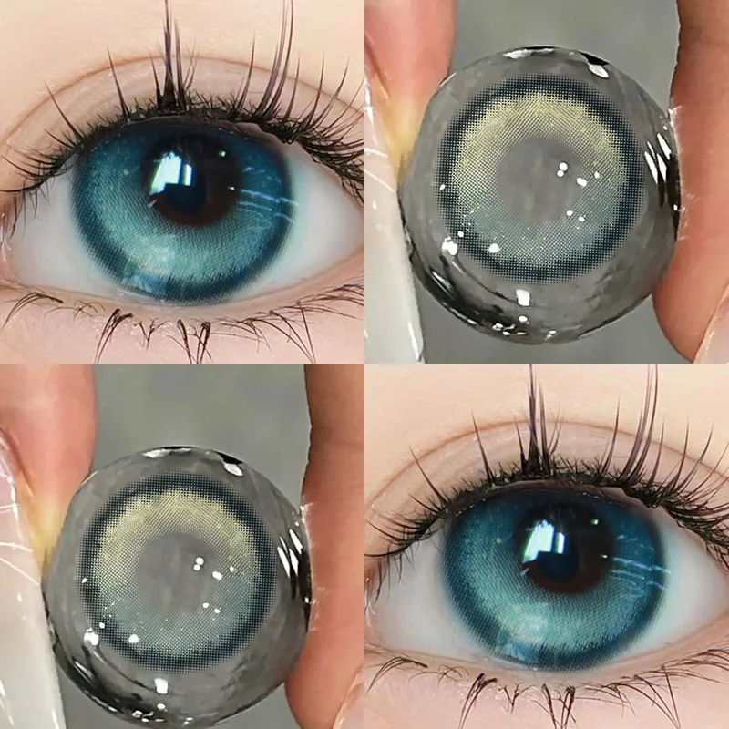 Color Contact Lenses for Eyes Real Looking Myopia Prescription Contacts Lense with Degree green Cosmetics Contact Beauty Pupil