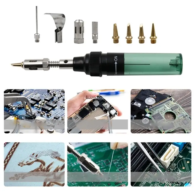 12-in-1 Portable Soldering Iron Set Automatic-Ignition with Interchangeable Pen-Tips Professional Welding Dropship