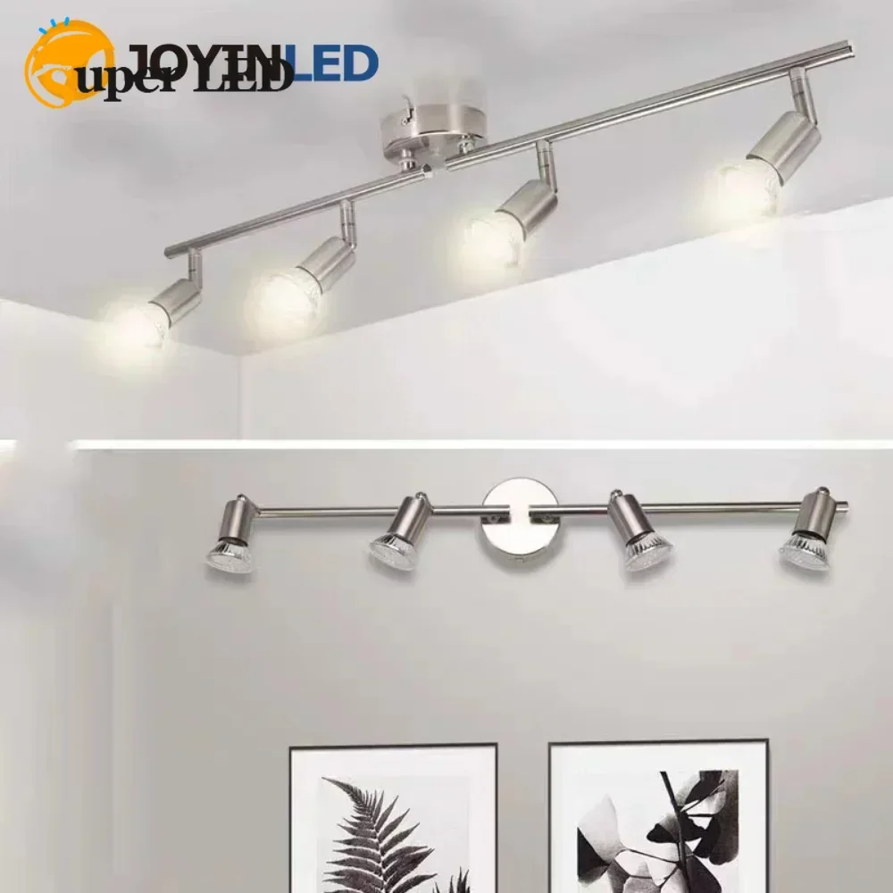 

Modern LED Spotlights Factory Supermarket Hotel Ceiling Lights Clothes Shop Showcase Background Wall GU10 Track Spotlights