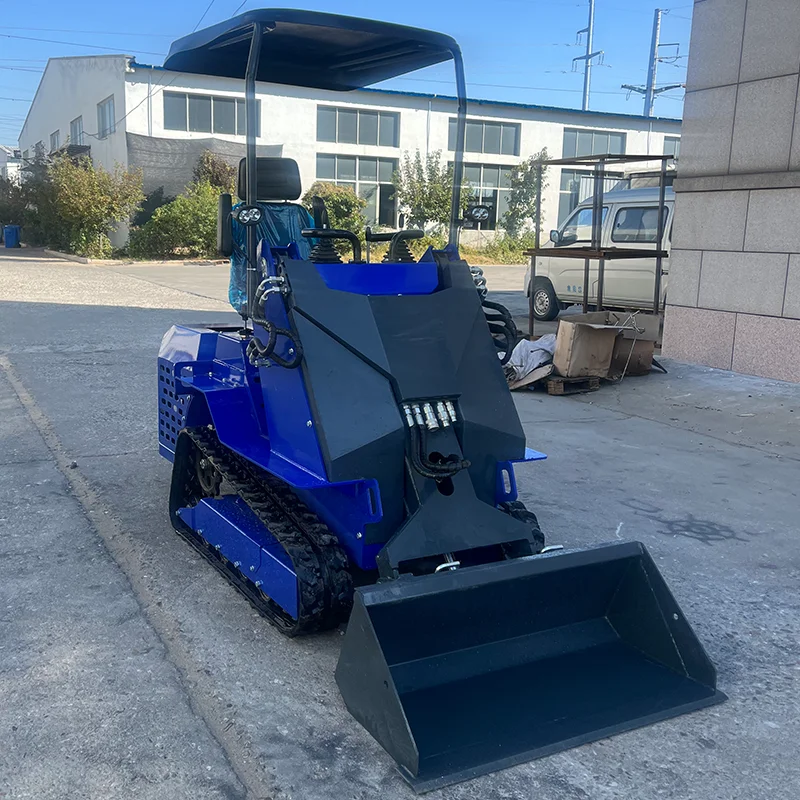 Customized Small skid steer loader manufacturer in stock supply tracked skid steer loader mini shovel