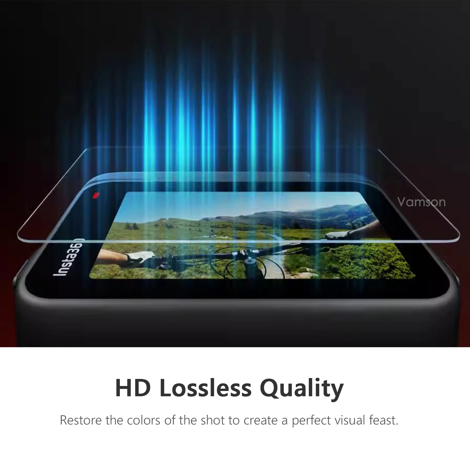 حافظة واقية من السيليكون Vamson لـ Insta360 Ace Pro ، طبقة زجاج مقسى ، ملحقات ، أفلام