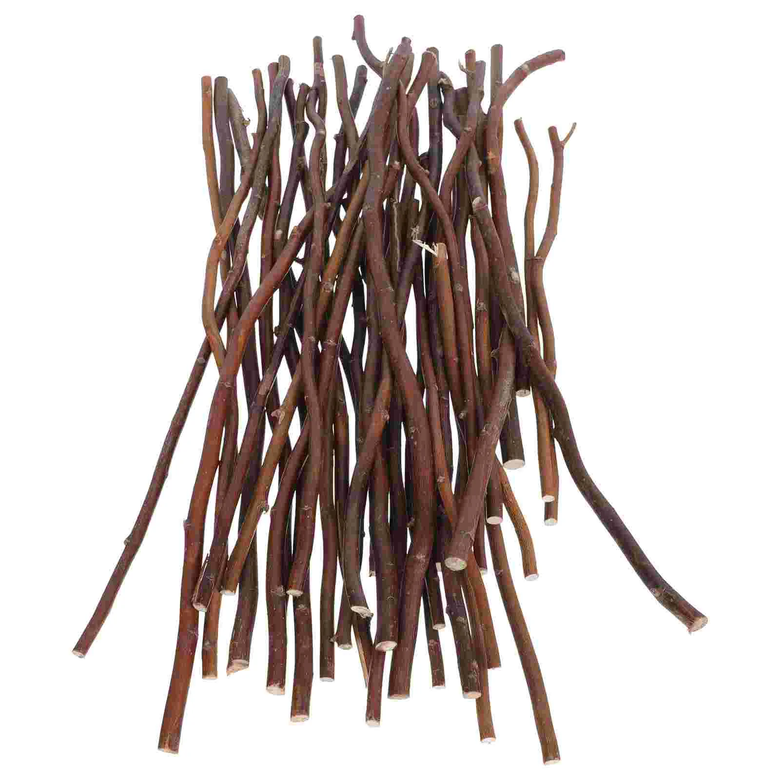 

40 Pcs Crafts Branch Toys Exquisite Wooden Sticks Sticker Coffee DIY Twig Accessory