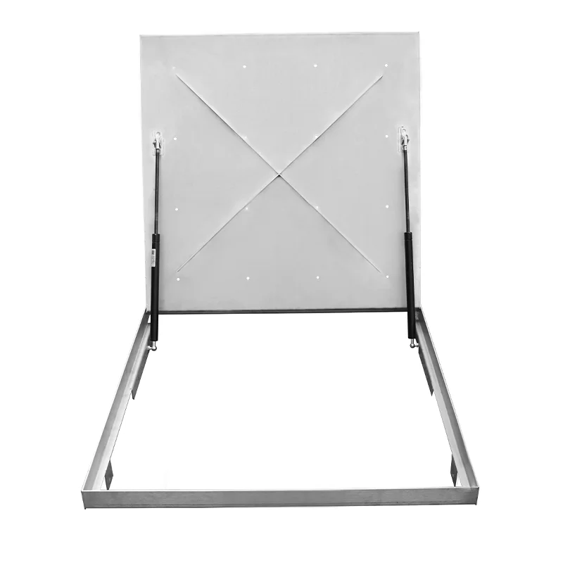 Hydraulic inspection well cover, stainless steel square practical inspection cover for building quarters
