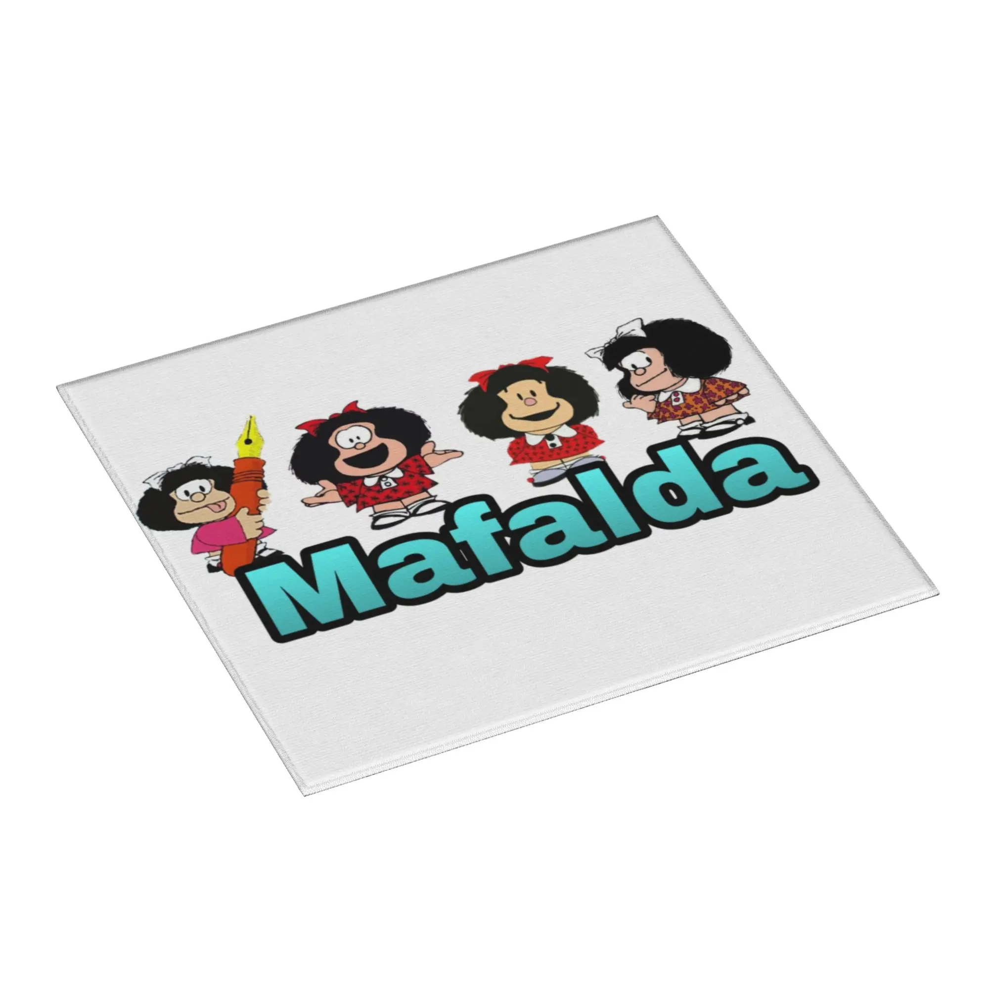 Quino Argentina Mafalda Comic Non‑Slip Waterproof Absorbent Barware Tableware Oil Proof Cartoon Bathroom Drying Mat For Kitchen