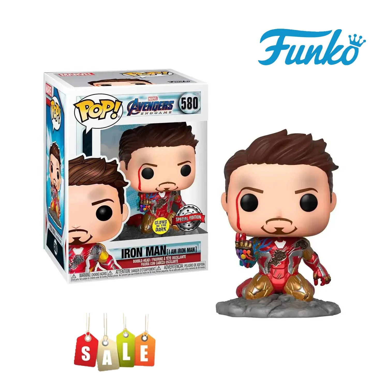 Venta caliente Funko Marvels POP Vengadores Iron Man 580 #    I AM IRON MAN Toys FIGURES DE ACCIÓN Edición limitada Muñeca de vinilo Modelo de juguete